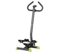 HOMCOM Stepper con Manubrio, Schermo LCD Piatto, Resistenza Regolabile - Verde - Nouvo