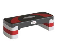 HOMCOM Stepper Fitness Aerobic - Aosom.fr x FFHandball - Altezza Regolabile 10/15/20 cm Superficie antiderapante 80 x 31 x 20 cm Nero Grigio Chiaro