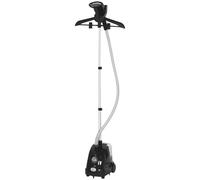 HOMCOM Stiratrice Verticale a Vapore, Stiratore Verticale 1950W da 1.4L con Asta Estendibile e 2 Rotelle per Abiti, Tende e Divani, in ABS e PP, 26x21.5x29 cm, Nero
