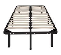 HOMCOM Struttura Letto Industriale a 28 Doghe con Spazio Contenitore 190x90x31cm