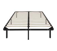 HOMCOM Letto Struttura Industriale 28 Doghe con Spazio Inferiore 190x140x31 cm