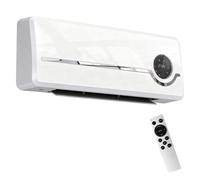 HOMCOM Stufa Ceramica 2000W a Parete 3 Modalità, Timer, Telecomando Blocco Bimbi