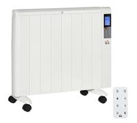 HOMCOM Stufetta Elettrica 1000/2000W con Timer e Impostazioni di Calore