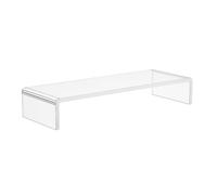 HOMCOM Supporto per Monitor da Scrivania 53 x 19 x 9 cm Trasparente | In Acrilico