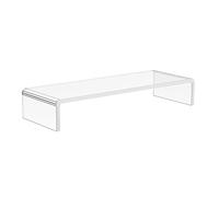 HOMCOM Supporto per Monitor in Acrilico, 53 x 19 x 9 cm, Trasparente