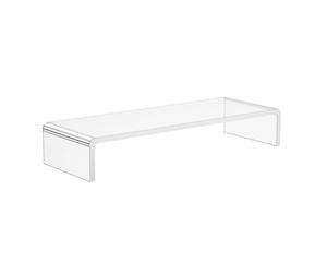 HOMCOM Supporto per Monitor in Acrilico, 53 x 19 x 9 cm, Trasparente