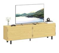 HOMCOM Supporto TV 180cm 82 pollici effetto legno naturale