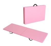 HOMCOM Tappetino da Ginnastica Pieghevole e Antiscivolo 180x60x5 cm Nero