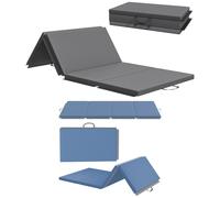 HOMCOM Tappetino da Ginnastica Pieghevole e Antiscivolo 180x80x5 cm