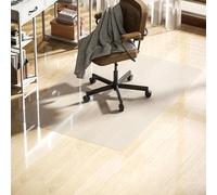 HOMCOM Tappetino Salvapavimento 100x150 cm Trasparente, Tappeto per Sedia da Ufficio in Plastica