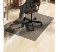 HOMCOM Tappeto Salvapavimento 120x90 cm in Plastica Nera Trasparente per Sedia