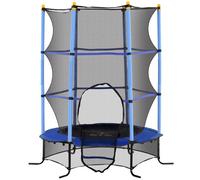 HOMCOM Tappeto Elastico Bimbi 3-10 Anni Rete di Sicurezza e Pali Imbottiti