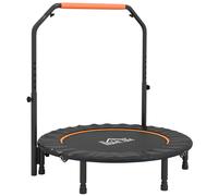 HOMCOM Tappeto Elastico Fitness Pieghevole con Manubrio Regolabile