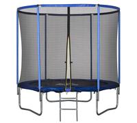 HOMCOM Tappeto Elastico per Adulti con Bordo Imbottito e Rete Φ244cm