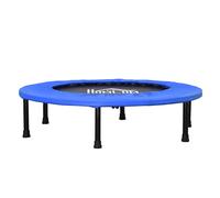 HOMCOM Tappeto Fitness con 30 Molle in Acciaio Plastica e PP Nero e Blu