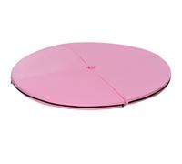 HOMCOM Tappeto pieghevole antiscivolo per pole dance e ginnastica, Ø150x5 cm, rosa Aosom Italy