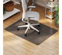 HOMCOM Tappeto Salvapavimento 120x90 cm in Plastica Nera Trasparente per Sedia