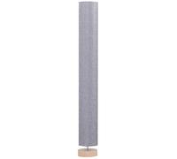 HOMCOM tappo lampada da terra max. 40 W E27 paralume in lino diametro 15x120 cm grigio