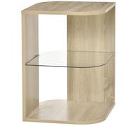 Homcom Tavolino da salotto moderno Comodino con 3 ripiani 40X40X56Cm