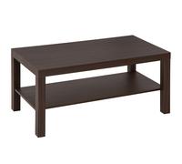 HOMCOM Tavolino da Salotto Rettangolare con Mensola 90x45x44.5cm