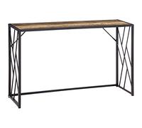 HOMCOM Mobile Consolle Vintage Stile Industriale 120x35x75cm in Acciaio e Legno