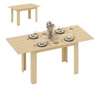 HOMCOM Tavolo da Pranzo Allungabile da 6-8 Posti, 140-180 x 80 cm
