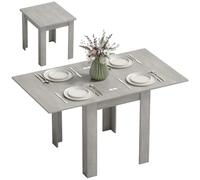 HOMCOM Tavolo da Pranzo Allungabile per 4-6 Persone in Truciolato