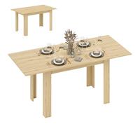 HOMCOM Tavolo da Pranzo Allungabile per 6-8 Persone, Colore Legno