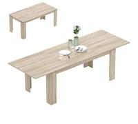 HOMCOM Tavolo da pranzo estendibile, da 180 a 260 cm, per 6-10 persone, in legno Aosom Italy
