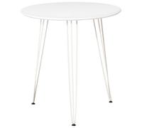 HOMCOM tavolo da pranzo forchetta tonda gambe stile moderno bar caffetteria