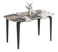 HOMCOM Tavolo da Pranzo per 4 Persone Tavolo Cucina 130x70x75 cm Marrone