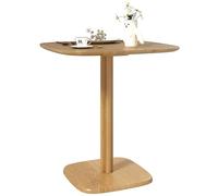 HOMCOM Tavolo da pranzo per 4 persone Tavolo da cucina in stile moderno con piano in legno, 70 x 70 cm, legno naturale