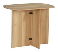 HOMCOM Tavolo da Pranzo Pieghevole Salvaspazio, moderno e semplice,in solido legno truciolare 90x60x74cm, Quercia Aosom Italy