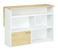 HOMCOM Tavolo Multiuso da Soggiorno e Cucina in MDF con Design a Ribalta