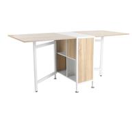 HOMCOM Tavolo Multiuso Design Pieghevole con 4 Scompartimenti 169 × 62 × 75cm