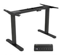HOMCOM Telaio per Scrivania Elettrico con Regolabile in altezza e Funzione Memoria, 100x60x118 cm, Nero Aosom Italy