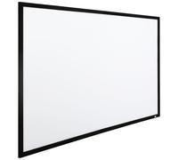 HOMCOM Telo Proiettore da 100 Pollici 16:9/4:3, Schermo Proiezione a Muro Compatibile con Proiettori LED e LCD per Casa o Ufficio