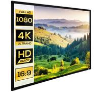 HOMCOM Telo Proiettore Schermo Proiezione per Proiettori LED LCD