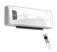 HOMCOM Termoventilatore 2000W a Parete 3 Modalità, Telecomando e Timer, Bianco