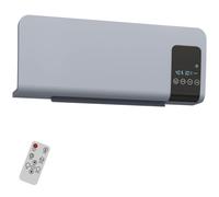HOMCOM Termoventilatore Oscillatorio Timer 12h 2000W 54.5x12x21.5 cm Grigio