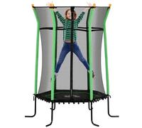 HOMCOM Trampolino Elastico per Bambini 3-10 Anni, 122x111x190 cm, Verde