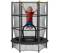 HOMCOM Trampolino Elastico per Bambini 3-10 Anni e Rete di Sicurezza Ø140cm