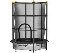 HOMCOM Trampolino Elastico per Bambini 3-10 Anni e Rete di Sicurezza Ø140cm