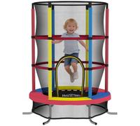 HOMCOM Tappeto Elastico per Bambini 3-6 Anni con Rete di Sicurezza Ø160x190 cm