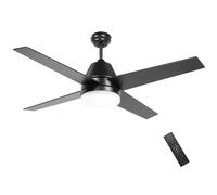 Homcom Ventilatore da Soffitto con Luce 46W Ø129 cm Motore DC con 4 Pale