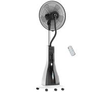 HOMCOM Ventilatore Nebulizzatore con Serbatoio da 3L 3 Modalità e 3 Velocità