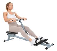 HOMCOM Vogatore Professionale a Tiraggio Centrale per Casa 130x47.5x67cm | 12 Livelli di Resistenza, Salvaspazio, Silenzioso con Display, Pettorali Glutei Addominali Gambe Braccia Aerobica