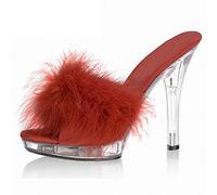 HOMDREAM Tacchi Donna Sandali da Donna con Tacco Alto A Spillo con Tacco Alto 13CM,Red-44