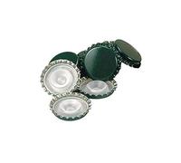 Home 0 0 Tappi Corona con Sottotappo, Confezione da 200 Pezzi, Rosso, 19x21x6 cm, unità, Gomma