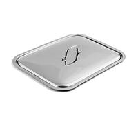 Home 284525 Coperchio Rettangolare, Acciaio/Inox, cm 25 x 18